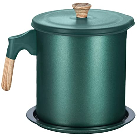 DOITOOL Edelstahl Ölfiltertopf Mit Sieb Praktischer Ölhälter Für Zuhause Und Gastronomie Wiederverwendbare Öllösung Feines Netz Komfortabler Griff Zur Aufbewahrung