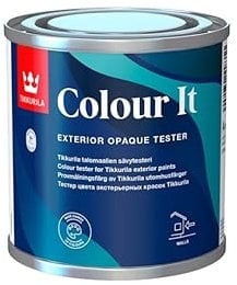 TIKKURILA Exterior Wood Paint Colour Tester – Semi Matt, Opaque Finish – Easy Application & Quick Drying