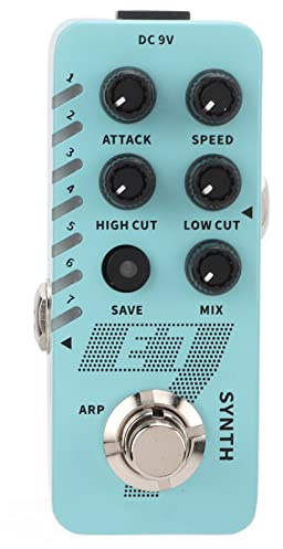 Synthesizer-Effekt, 1/4-Zoll-Mono-Ports, Metallgehäuse, elektronisches Synthesizer-Pedal, Arpeggio-Modus für