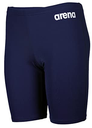 ARENA Solid Team Junior Costume Bambino per Piscina, Costume Jammer da Gara ad Asciugatura Rapida, Tessuto MaxLife Eco con Massima Resistenza al Cloro e Protezione UV 50+