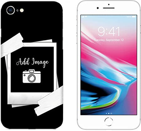 Hulle Schutz kompatibel für Apple iPhone 6 Plus Benutzerdefiniertes Foto Polaroid/Druck auch an den Seiten/Phone Hard Snap on Anti-Rutsch Anti-Scratch Shock-Resistant Protective Rigid