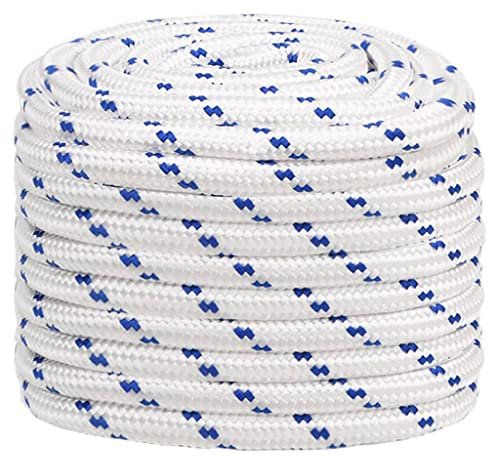 vidaXL Cuerda de Barco Polipropileno Blanco 20 mm 25 m