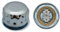 Entlüftungsdeckel für Hydraulik – Einfüll- und Belüftungsfilter aus Metall für Öl- und Kraftstofftanks (mit Flansch, Bajonettverschluss, 304 (18/10) Edelstahl, mit Korkdichtung)