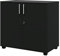 Panana Modern Wooden Filing Cabinet, 2 Door Office Storage Drawers With Lock Lateral File Cabinet Organizer For Home Office (Black)