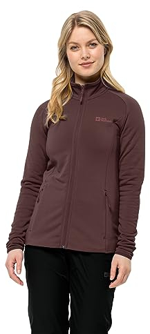 Jack Wolfskin Damen BAISELBERG FZ W Fleece-Jacke, Dark Maroon, M