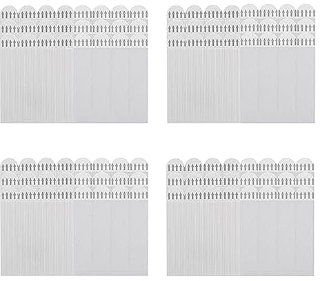48 Paar (96 Streifen) Bilder Montage Strips,Selbstklebendes Klebeband zum Aufhängen von Bilderrahmen,Strapazierfähig,4 Größen,Bilder Wand Aufhängestreifen für das Heimbüro