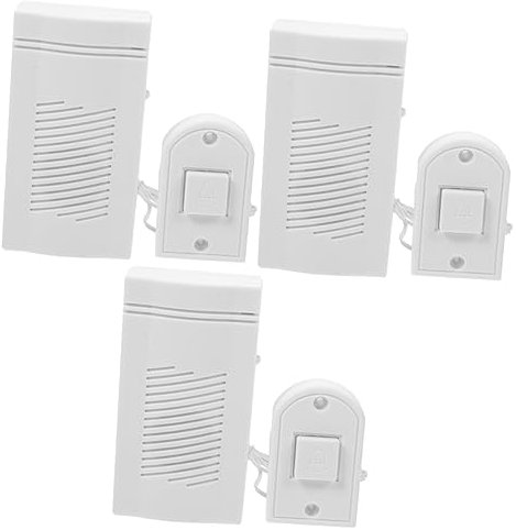 Toyvian 3pcs Doorbell Toy Toddler Toy Kid Toy Toys for Kids Toddler Travel Toy Infant Developmental Toys Toy for Kids Doorbell Cognition Toy White Child Activity Board Wired Plastic