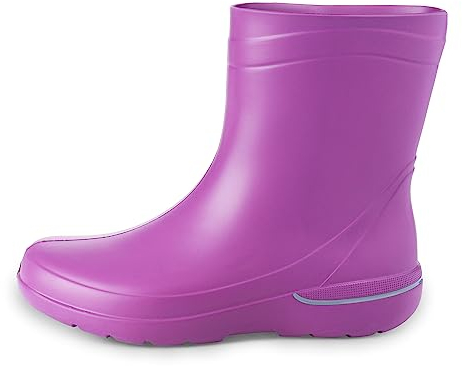 ESTRO Stivali Pioggia Donna Gomma - Stivaletti Pioggia Donna Gomma Galosce Stivali Giardino CR01 (38 EU, Prugna)