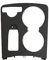 GLOFLY Echte Mittelkonsolen-Getränkehalter-Zierabdeckung, passend for Mercedes-Benz W204 C-Klasse X204 GLK-Klasse 20468002308 2046800307 Getränkehalter (Color : C-Class(Black))