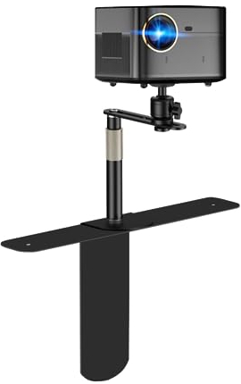 Plug-in Projector Stand - 360 Degree Adjustable Table Side Mount Base Ballhead for Nebula, XGIMI, VANKYO, Jinhoo, AuKing, Epson and Most Video Projectors