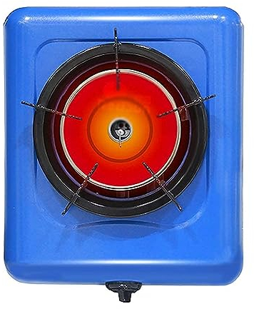 SaCLi fornello a Gas Gas campeggioFornello a Gas Portatile a infrarossi Fornello a Gas in Acciaio Inox 1 Fuoco Wok(Color:b,Size:LPG)