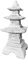 FABRIQ Tachi-Doro - Pagode japonaise - Figurine en pierre - Lanterne japonaise - Résistante aux intempéries - Jardin zen - Massive - L : 32 cm l : 32 cm H : 46 cm - Poids : 14 kg pour l'extérieur -