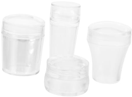 Mipcase Elegant 4pcs Nail Art Stamper Set in Silicone for Manicure Art Stamping