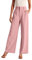 HZMM Weites Bein Hose Elegantes Hose Damen Frauen Stoffhose Für Frauen Arbeit Business Casual Hoch taillierte Anzughose Fließende Hose Büro Chino Hose Damen(Rosa, S)