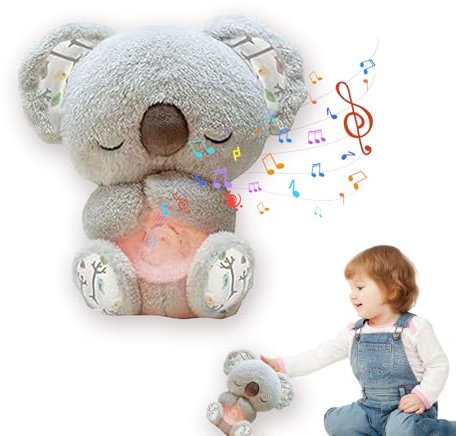 YongSral Schlummer Otter Mit Herzschlag, Koala Kuscheltier, Breathing Otter, Babyparty Und Neugeborenen Geschenk (B)