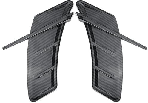 STRIVING BIRD Für A&UDI A3 A4 B8 A5 A6 C6 C7 A7 S3 S4 S5 S6 RS3 RS4 RS5 RS6 Universal-Seitenkotflügelspoiler-Abluftöffnungsaufkleber-Zierleiste Heckspoiler Autoseitenspoiler(Carbon Fiber Look)