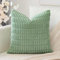 Artscope 1er Set Boho Gestreifte Kissenbezug Einfarbig Zierkissenbezug Dekokissen Sofakissen 60x60 cm Kissenhülle Weiche Couchkissen für Sofa Wohnzimmer Schlafzimmer Dekor, Bohnengrün