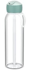 Mepal - Wasserflasche Flip-Up Campus - Auslaufsichere Trinkflasche für Schule & Unterwegs - Transparente Trinkbecher - BPA-frei & Spülmaschinenfest - 500 ml - Cool mint
