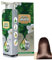 Natürliches Pflanzenhaarfarbstoff 100ml Blasenpflanze Haarfarbe Pflanzenbasis Haarfärbem für graue Haarbedeckung Haarfarbe für Männer Frauen Haarfärbungscreme sanft sicher für Kopfhaut ＆ Haarbraun, H