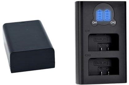 Lithium Battery 2180mAh EN-EL25 EN EL25 ENEL25 CAMERA Battery ,Compatible For Nikon Z50 ZFC Z 50 Z FC MH-32 Camera(2Battery and 1Charger)