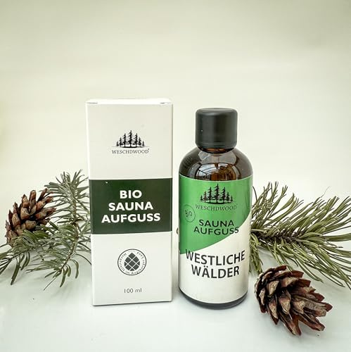 Weschdwood Premium Bio Saunaaufguss Westliche Wälder | 100% natürliche Inhaltsstoffe