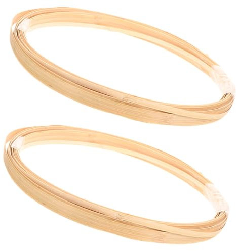 Veemoon 2 Bambusstreifen Dekorative Materialien Rohrstreifen Zum Flechten Von Stühlen Gewebte Bündel Webstreifen Rohrstäbe Zum Flechten Von Hochzeitskörben Rohrkorb Flaches