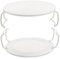 Holibanna 2Pcs Storage Rack for Microwave Oven Steaming Tray Kitchen Accessory Practical Design for Convenient Meal Heating and Organization