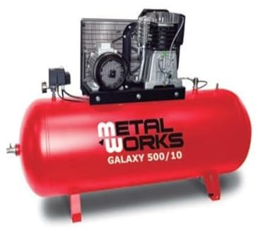 Compresor de Pistón Industrial 500L 10HP Galaxy 500/10