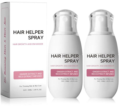 2 Stück Reiswasser für Haarwachstum,2 x 50 ml Haarwachstumsspray | Hair Helper Spray,Rice Water Spray für Dünner Werdendes Haar und Haarausfall