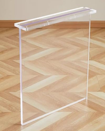 CHAKEUZND Möbelfüße aus klarem Glas, Tischbeine aus klarem Acryl, mehrere Größen, transparent(WxH 50x90cm (19 3/4x35 3/8))