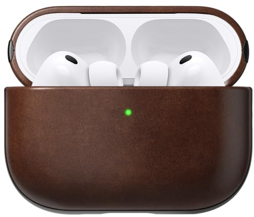 NOMAD Modern Leather Case | Airpods Pro 3 | Rustic Brown Horween