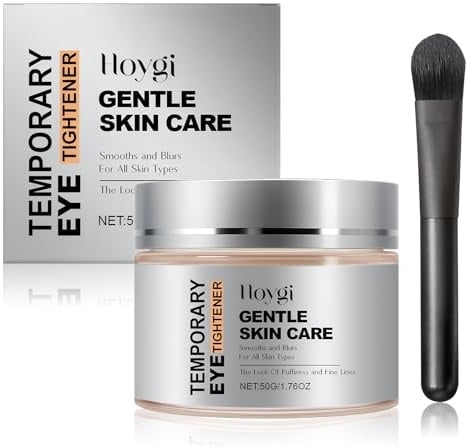 Instant Eye Tightener 50 g, Eye Crème tightener, avec Pinceau | Temporary rye tightener, Soin Contour des Yeux Anti Rides Fermeté, pour Tous Les Types de Peau