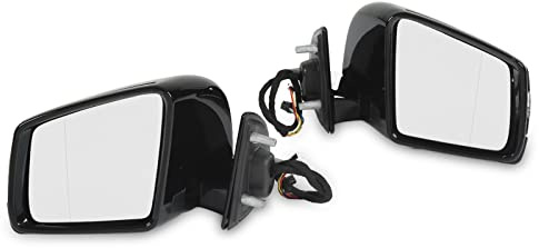 Generic Klappspiegelbaugruppe mit Elektrischer Heizung für W164 1648105193, Ideal für M-Klasse ML164 2005–2011, 2 Elektrische Außenspiegel-Set für eine Bessere Passform für Ein Besseres