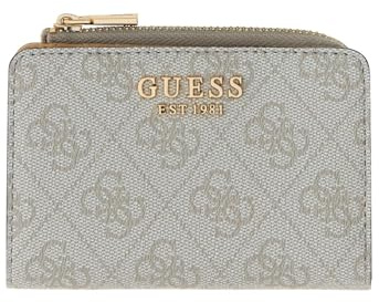 GUESS Geldbörse Laurel II SLG Zip Around Card Case Bone Logo Creme