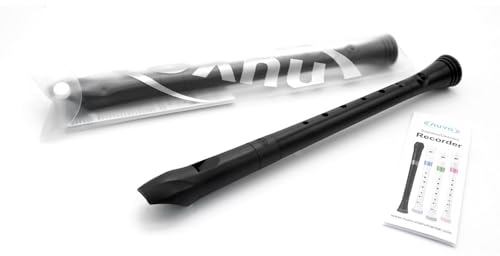 NUVO Sopranblockflöte, schwarz, deutsch