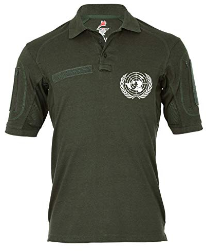 Copytec Tactical Poloshirt Alfa - UN United Nations Vereinte Nationen Staaten #19327, Größe:M, Farbe:Oliv
