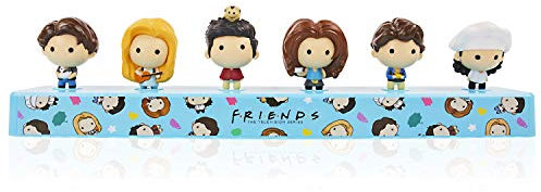 WOW! PODS FRIENDS TV Show Desktop Talkies Gift Set | 6 Fan Favourite Bobble-Heads | Chandler, Monica, Ross, Rachel, Joey & Phoebe | Official Reunion Merchandise