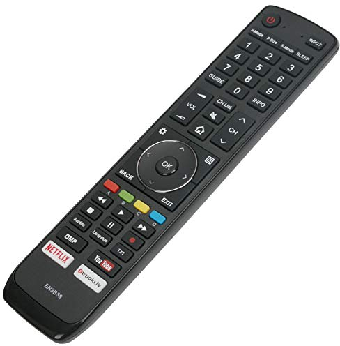 VINABTY EN3B39 Ersatz Fernbedienung Passend für Hisense ULED HDR 4K Smart TV H50N6800 H55N6800 H75N6800 H55NU8700 H65NU8700 H45N5750 H65N5750 H70NU9700
