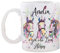 Personalised Horse Mug - Just a girl who loves horses water colour designed gift mug - For all occasions (White) Great Teacher Gift