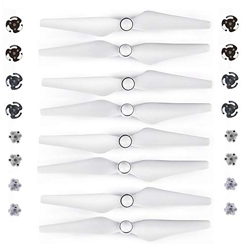 Zubehör für Drohnen 8pcs Propeller for DJI Phantom 4 PROFI Advanced 9450S Drohnen Schnellveröffentlichung Requisiten Blade Flügelventilatoren Ersatzteile Ersatzzubehör (Color : White)