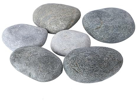 Toyvian 6stücke Bastelset Zum Bemalen Von Felsen Glatte Steine Ohne Wachs Für Individuelle Kunstwerke Handbemalte Felsen Unterschiedlicher Geeignet Für Garten Und Balkondekoration