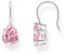 Thomas Sabo Ohrhänger mit pinkfarbenem Zirkonia-Tropfen 925 Sterlingsilber H2290-051-9