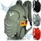 Valkental - Innovativer Rucksack mit perfekter Aufteilung (22L) Erweiterbares Volumen (Kein Schwitzen) Wanderrucksack, Trekkingrucksack, Fahrradrucksack & Outdoor Rucksack - Wasserfest & Reflektierend