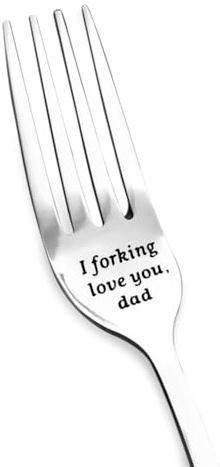 Lustige Weihnachtsgeschenke für Papa, Geburtstagsgeschenk von Tochter, Sohn, I Forking Love You Dad Gabel für Vater, Jahrestag, Geschenk für Vater, Ich liebe dich, Geschenk für Vater,