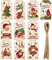 50 Stück Weihnachtsgeschenkanhänger, Geschenkanhänger Weihnachten Kraftpapier Geschenk, Anhängeschilder für DIY-Dekorationen, Weihnachten Dekorieren Geschenkverpackung (Mit 50 Stück Bindfaden)