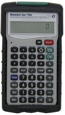 Calculated Industries 4089 Advanced International Version Machining Math and Reference Calculator | Speeds and Feeds, Built-In Drill and Thread Size Tables, 3-Wire Measure | Machinists, Setters