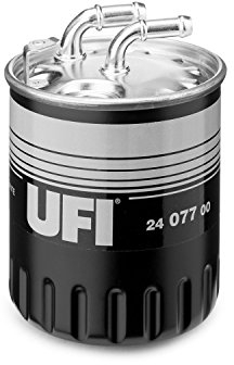 UFI Filters, Filtro Gasolio 24.077.00, Filtro Carburante per Ricambio, Adatto ad Auto, Applicabile su Modelli Mercedes Classe A, C, E, GLK, M, Sprinter, Vito, Viano