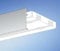 Easy-Shadow Gardinenschiene Vorhangschiene Gardinenbrett vorgebohrt für Deckenmonatge, PVC Kunststoff Weiss - Plastik Aufklips-Blende 5 cm Höhe - weiß
