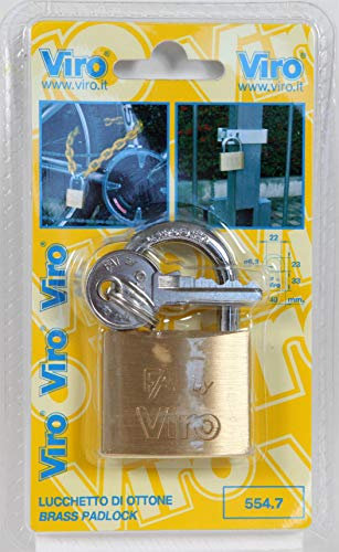 VIRO BL ART. 553.7 LUCCHETTO RETT. MM.30 12 PZ