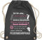 Turnbeutel Rucksack - Feuerwehr - Taschen - Ich bin eine ... Feuerwehrfrau! - Unisize - Dunkelgrau - feuerwehrgeschenkartikel feuerwehrfrau rucksäcke feuerwehrfrau+geschenke freiwillige sprüche